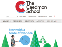 Tablet Screenshot of caedmonschool.org